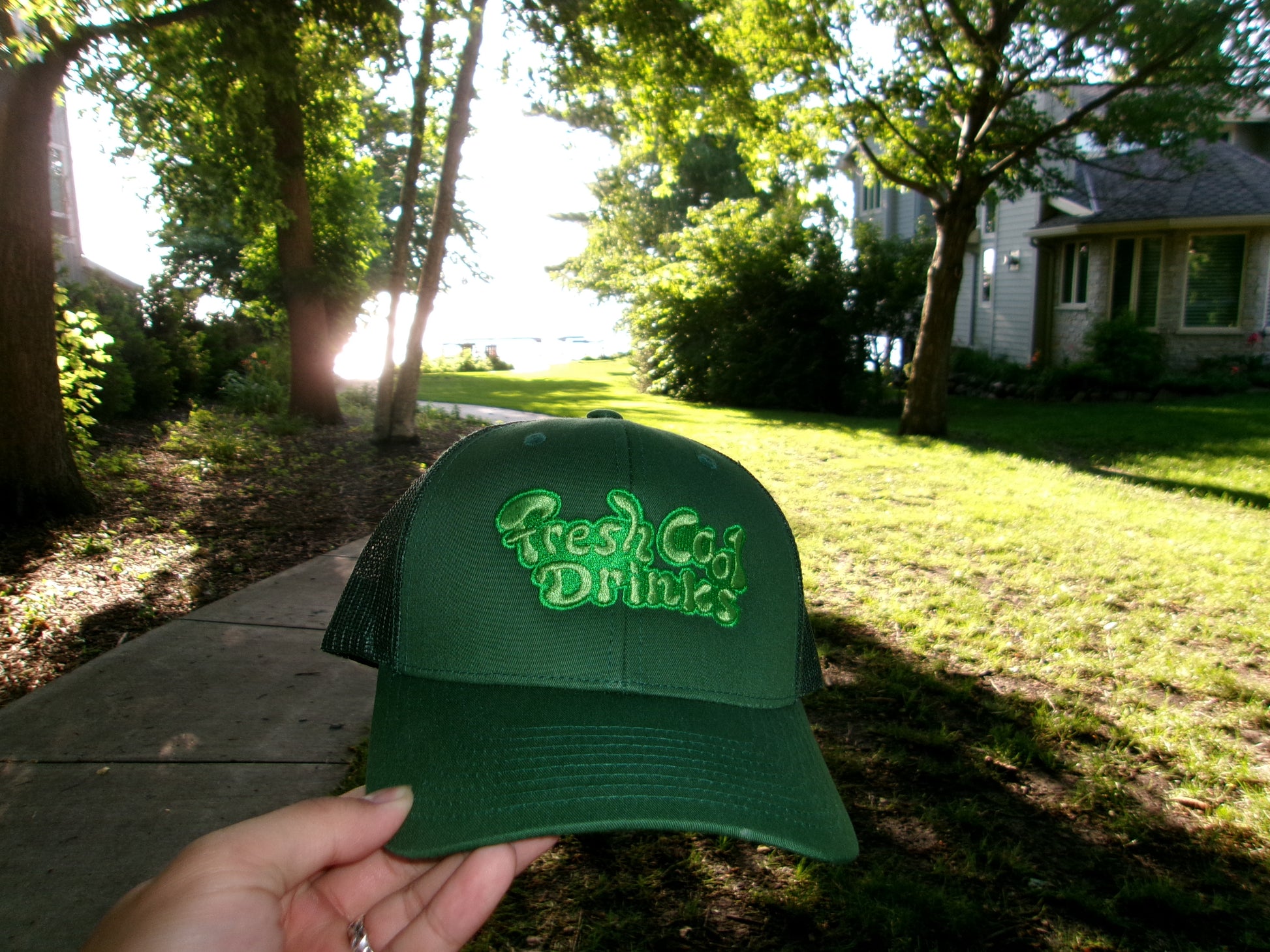 Fresh Cool Drinks Retro Trucker Cap